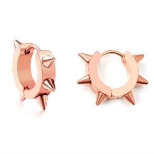 Spike Huggie Earrings